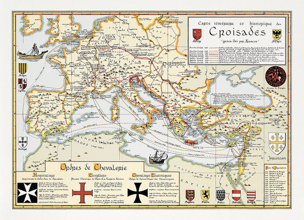 Carte des Croisades