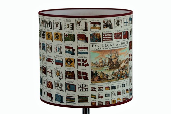 Lampshade Navy Flags